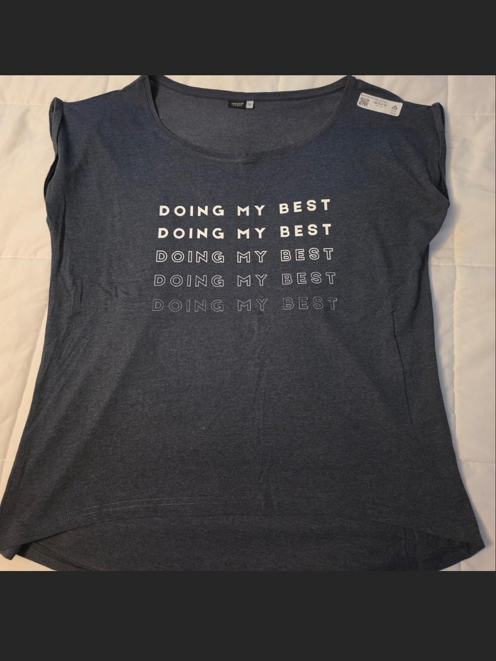 Women’s Navy 'Doing My Best' Graphic Tee
